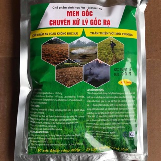 Men vi sinh chuyên xử lý gốc rạ 500g phân huỷ gốc rạ sau 7 ngày, chống nghẹt rễ thối rễ