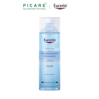[Mã COSBAUH3 giảm 8% đơn 300K] Nước hoa hồng cho da nhạy cảm Eucerin DermatoCLEAN Hyaluron Toner 200ml - 63995