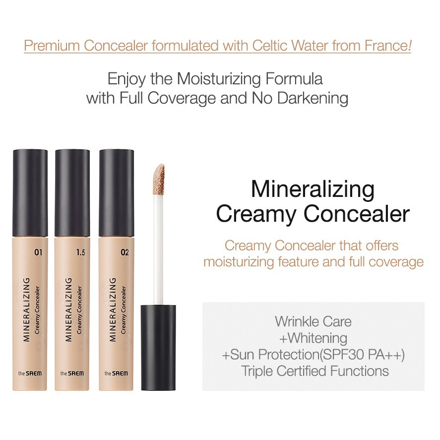 [THE SAEM] Mineralizing Creamy Concealer 4ml