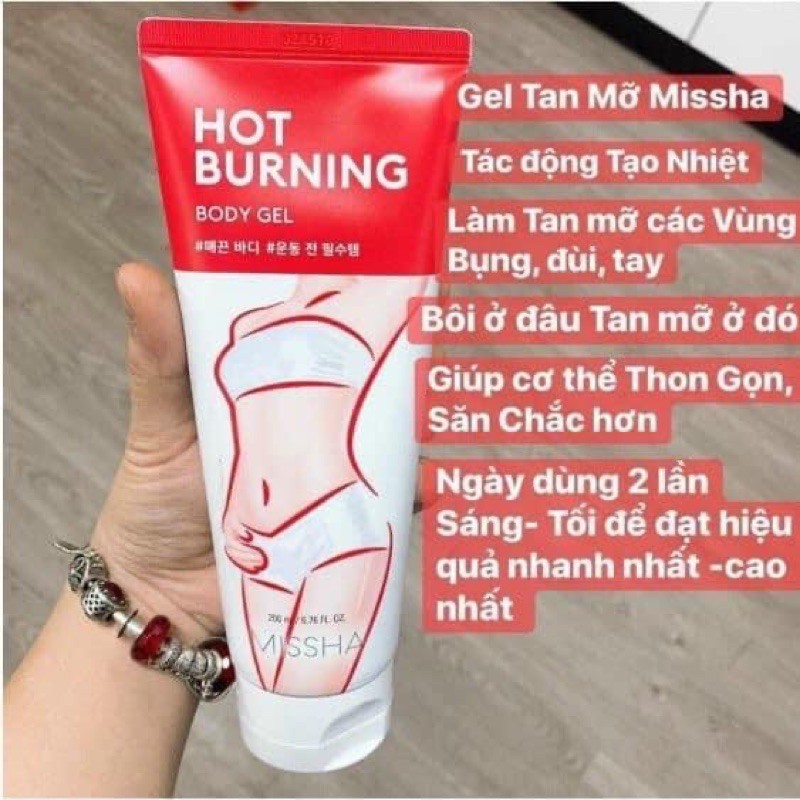 Kem Tan Mỡ Missha Hot Burning Perfect Body Gel Misha