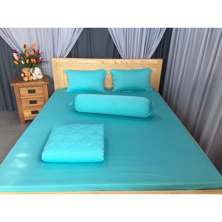 Bộ Drap Thun Màu Hàn Quốc Mát Lạnh