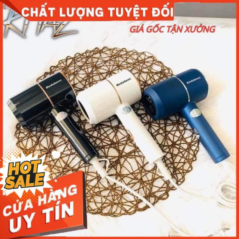 [Hàng Nội Địa Trung] Máy sấy tóc hai chiều mini Bedabenc kiểu dáng thời trang công suất 1000W có móc treo tường