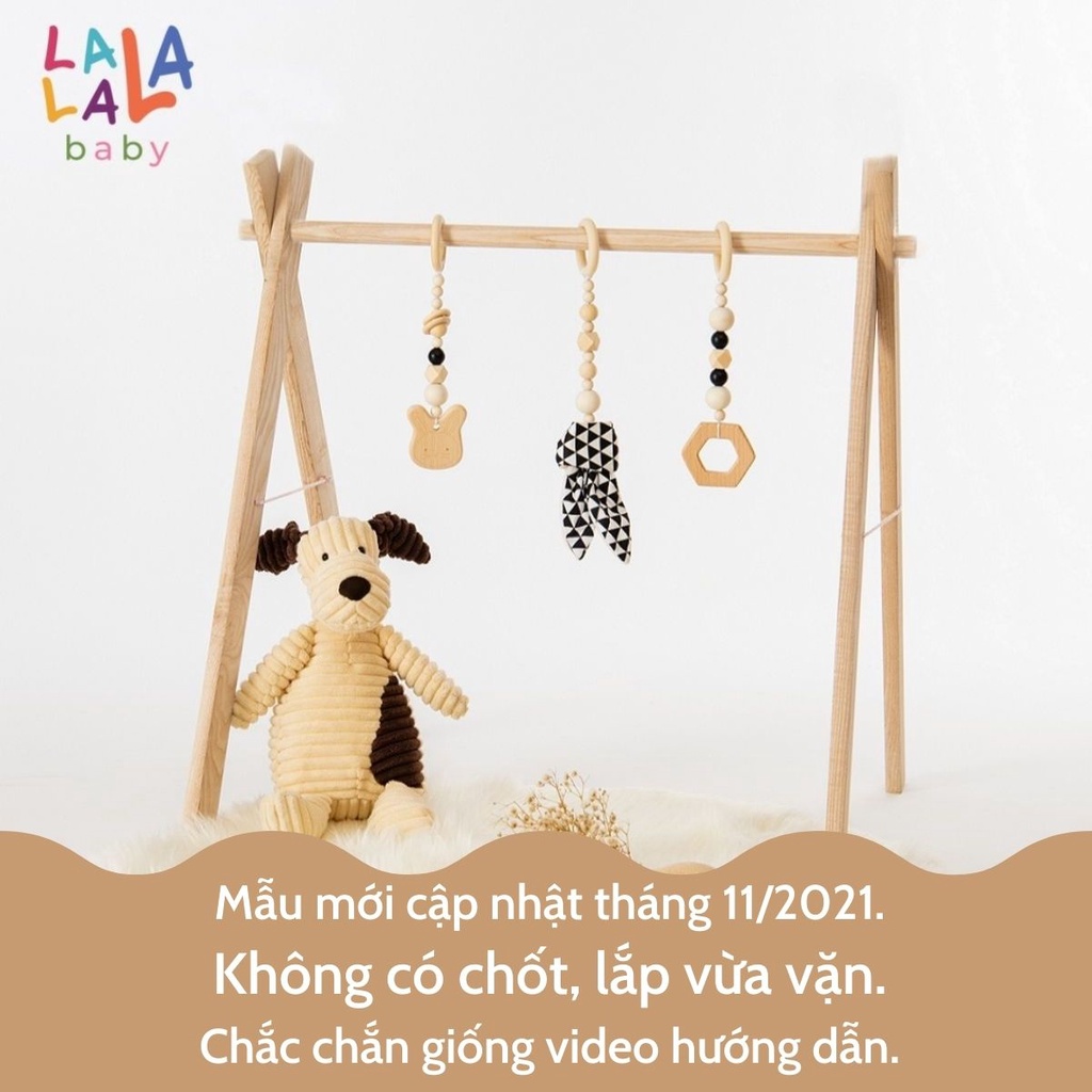 Kệ chữ A bằng gỗ sồi Nga cao cấp cho bé, chắc chắn, đồ chơi treo nôi lỗi 1 đổi 1[ Hàng chính hãng ]