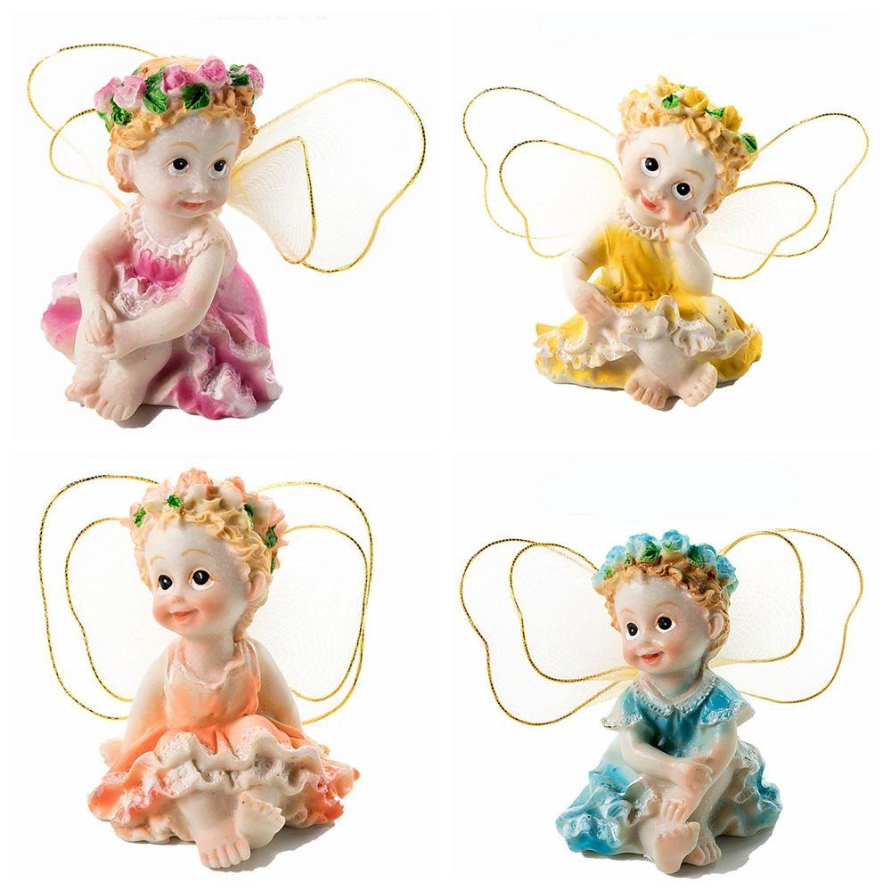 ✧Hành động✧ Set 4 Đồ trang trí Nàng Tiên Trang Trí Sân Vườn