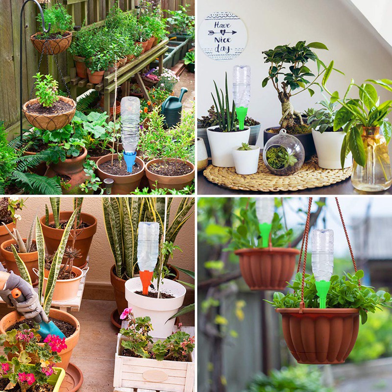 Máy tưới cây , Hệ thống gai tưới cây tự trồng 12PCS với Công tắc van điều khiển nhả chậm , Máy tưới cây tự động