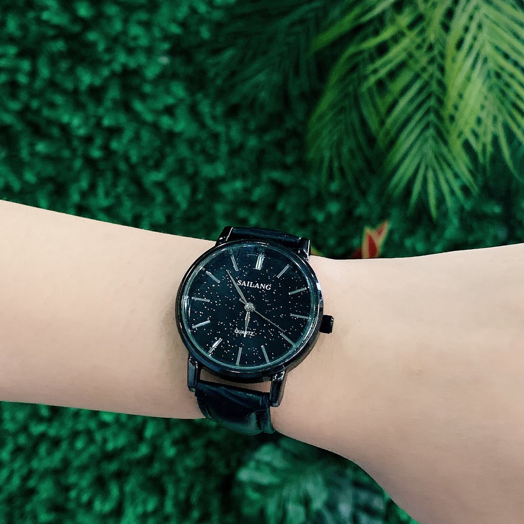 Đồng Hồ Nữ SAILANG 0014  ⚡ [Mẫu Siêu Đẹp] ⚡ Với Mặt Dây DA Chất Lượng, Thời Thượng