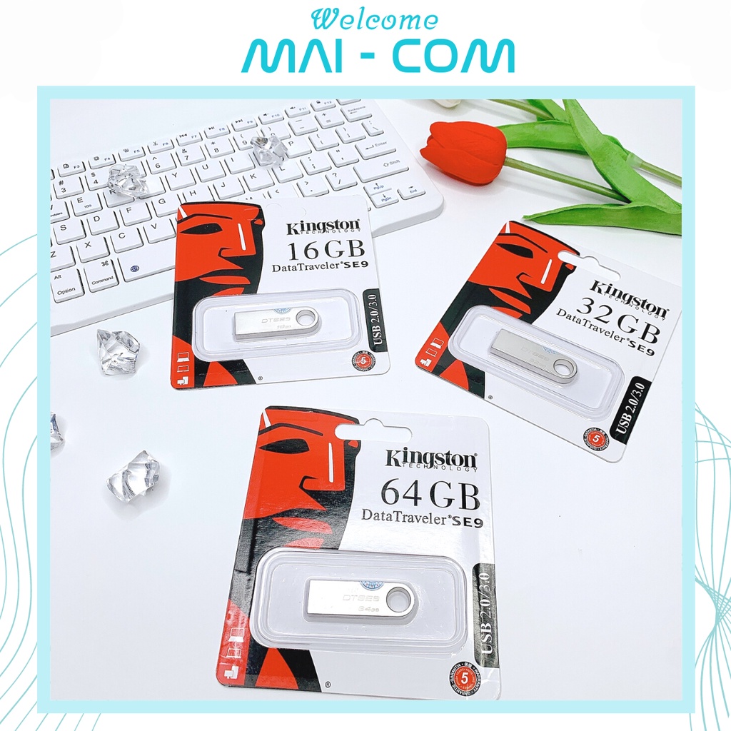 {MAI - COM} Usb Kingston 2.0/3.0 - 64gb/ 32gb/16gb/ 8gb/ 4gb thiết kế nhỏ gọn, vỏ kim loại, chống nước -Bảo hành đầy đủ