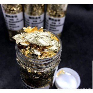 Lá vàng trang trí bánh (lọ 2g)