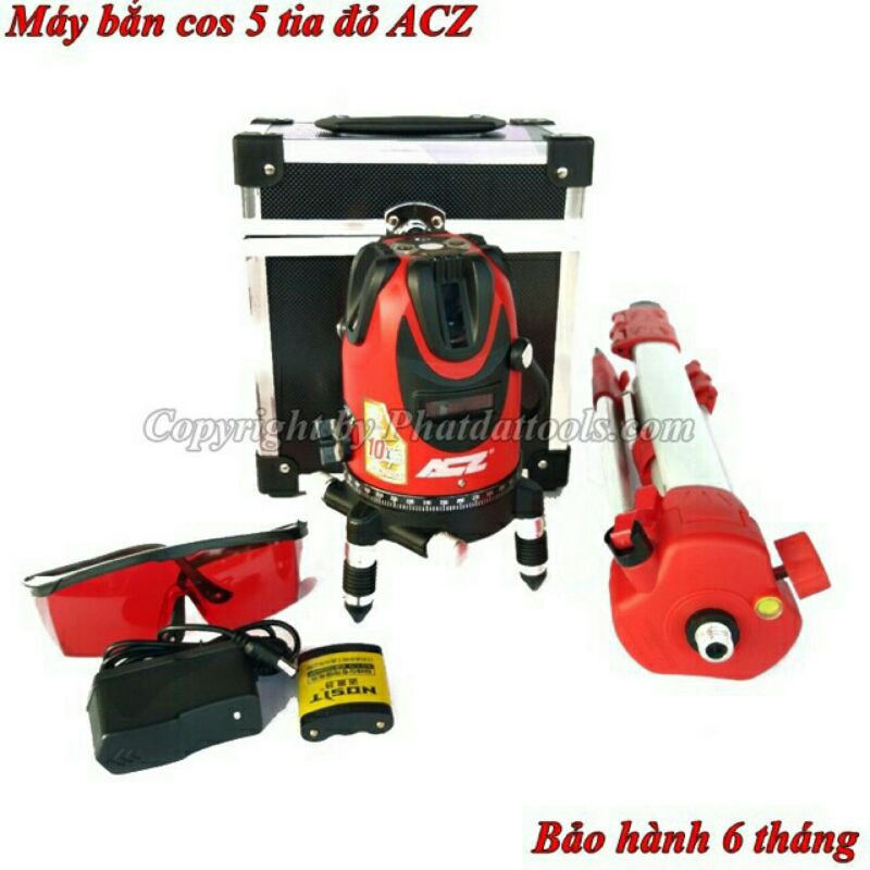 Máy Bắn Cốt Cân Mực Laser 5 Tia Đỏ ACZ