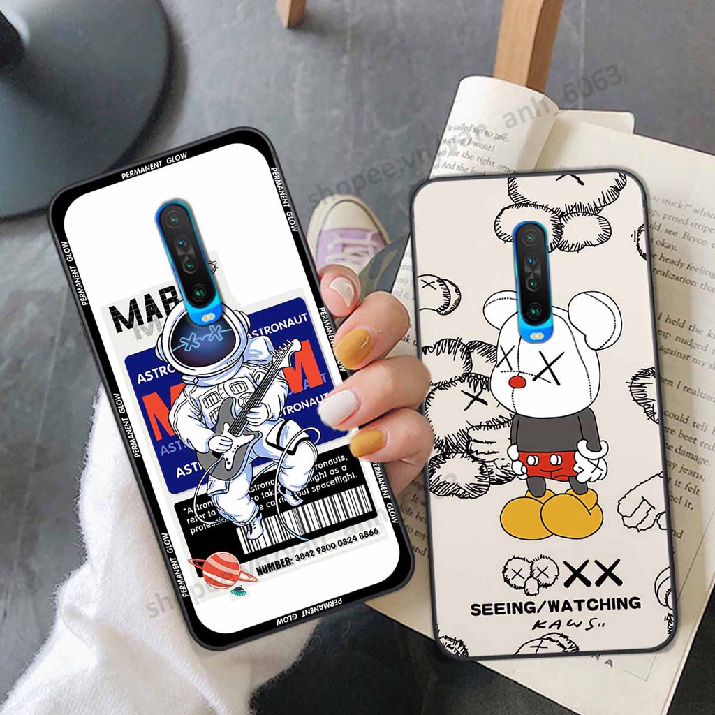 Ốp Xiaomi Redmi K30 be@r brick mars thời trang, ốp lưng điện thoại viền dẻo siêu chất