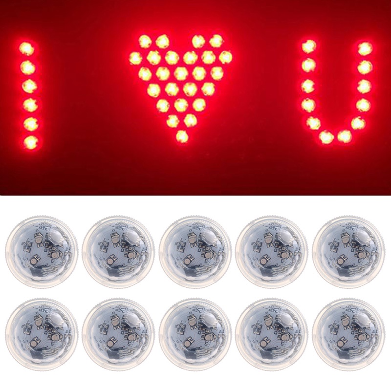 Set 10 Đèn LED Chiếu Sáng Bể Cá Cảnh DIY Có Thể Điều Chỉnh Độ Sáng