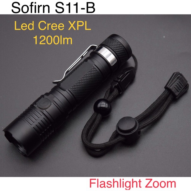 Đèn Pin Mini Zoom Sofirn S11 B Led Cree XPL 1200 Lumen Đa Năng Tiện Dụng 5 chế độ sáng cổng sạc usb chống thấm nước