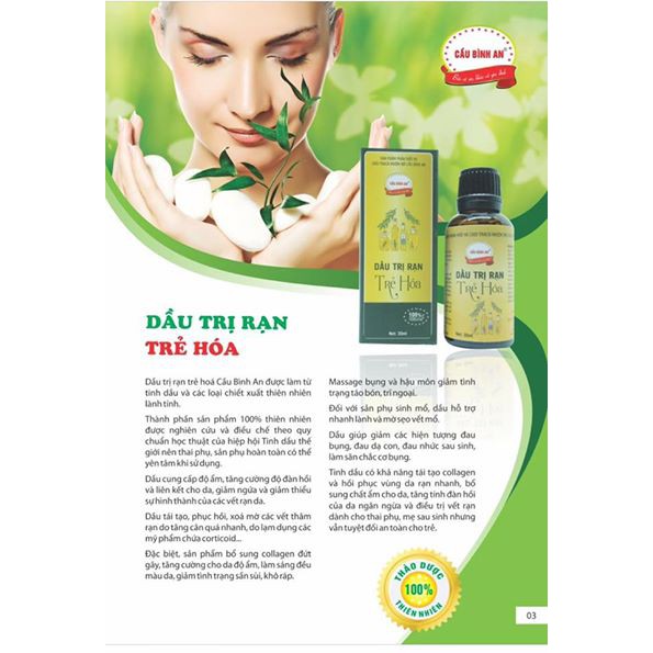 dầu trị rạn da cầu bình an