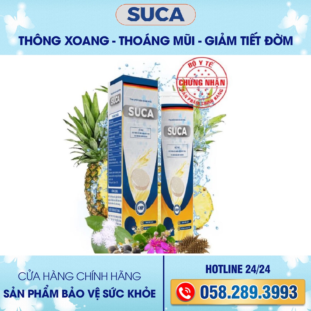 Viên Sủi Viêm Xoang SUCA Hỗ Trợ Viêm Xoang Tán, Phân Phối Độc Quyền Từ Công Ty Alifaco