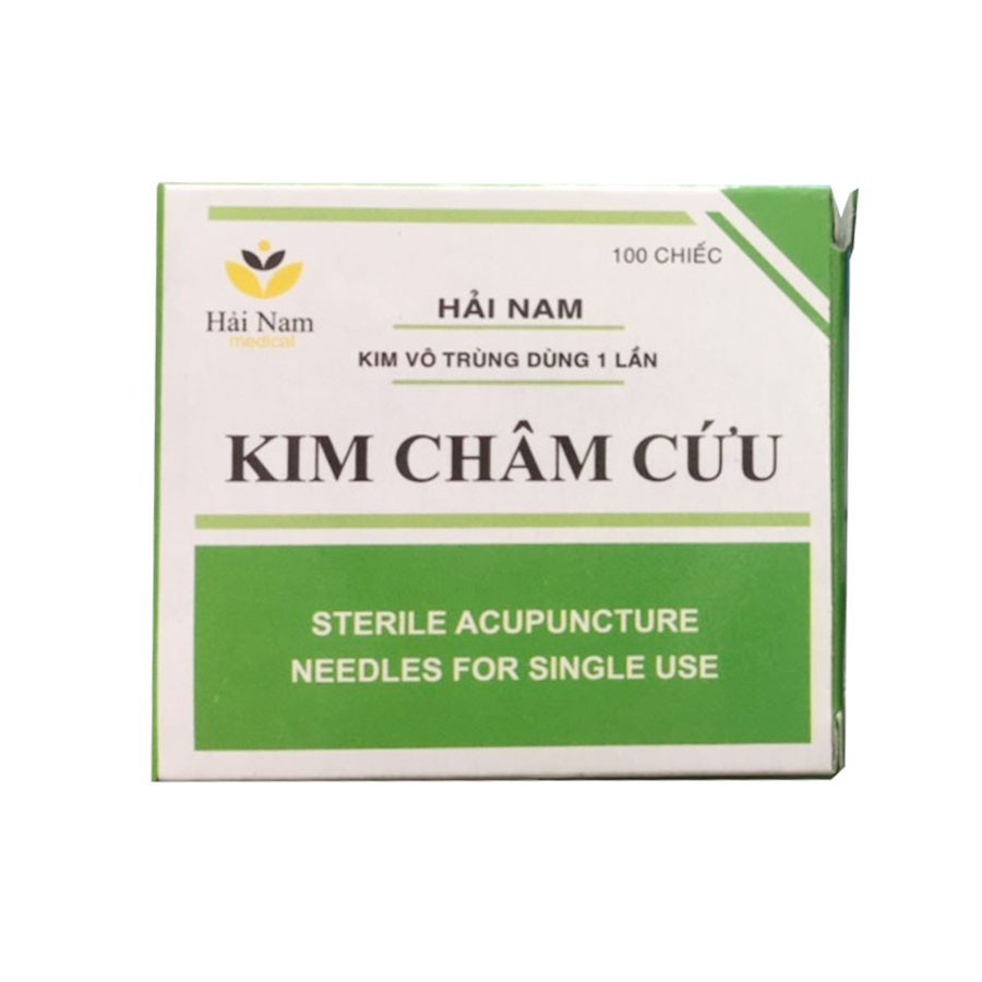 Kim châm cứu Hải Nam tiệt trùng số 5 dùng trong máy đốt mụn ruồi mụn thịt 1 hộp 100 chiếc