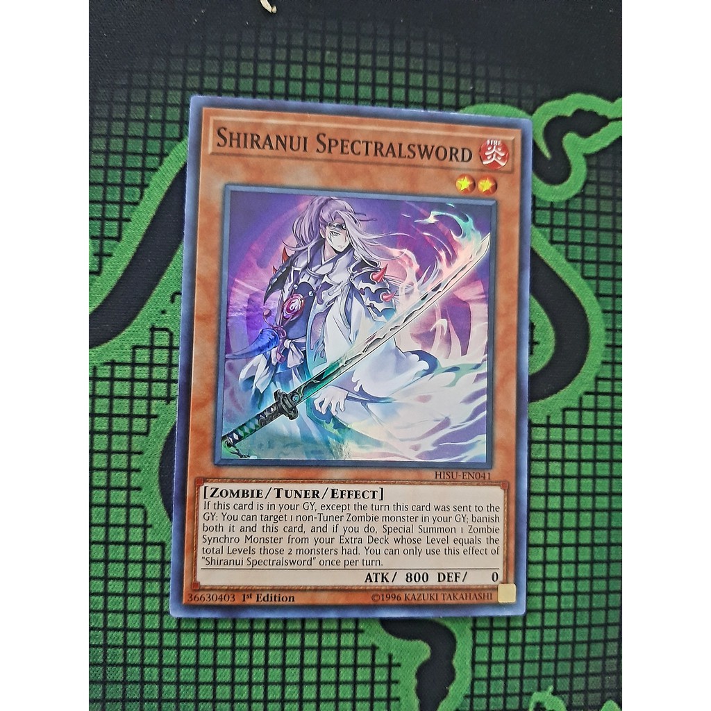 Thẻ Bài Mint90 Yugioh Monster Shiranui Spectralsword - HISU-EN041 - Super