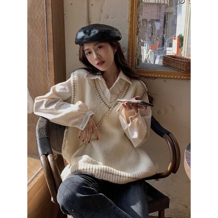 [ORDER] Áo gile trơn phong cách Hàn Quốc mùa thu đông 2021 (có ảnh thật ở cuối) | BigBuy360 - bigbuy360.vn