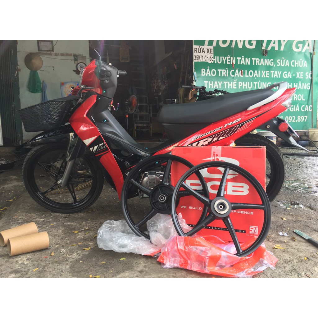 Mâm RCB 5 cây Sirius ex2008 wave 110 dream sirius fi v.v…) bản nhỏ trước đĩa sau đùm - dochoixemay