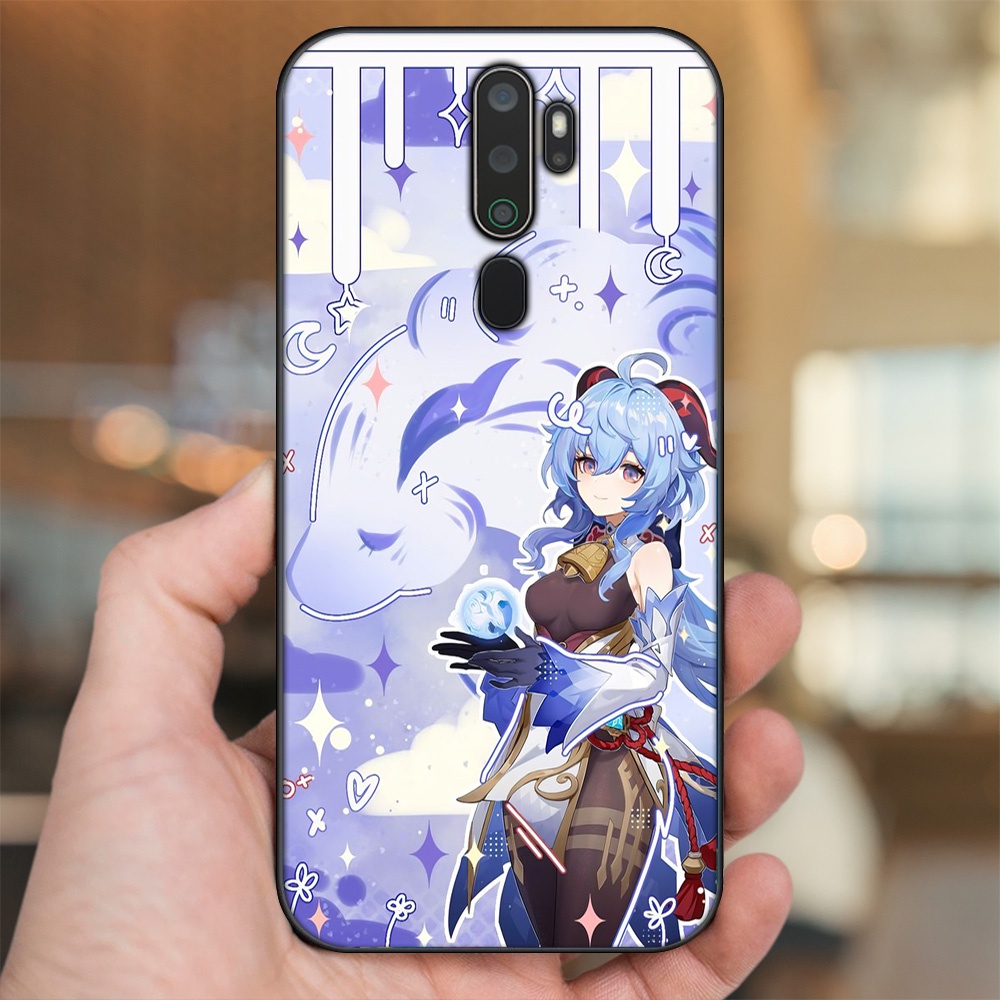 Ốp lưng Oppo A5 2020, A9 2020 viền đen in hình Ganyu Genshin Impact