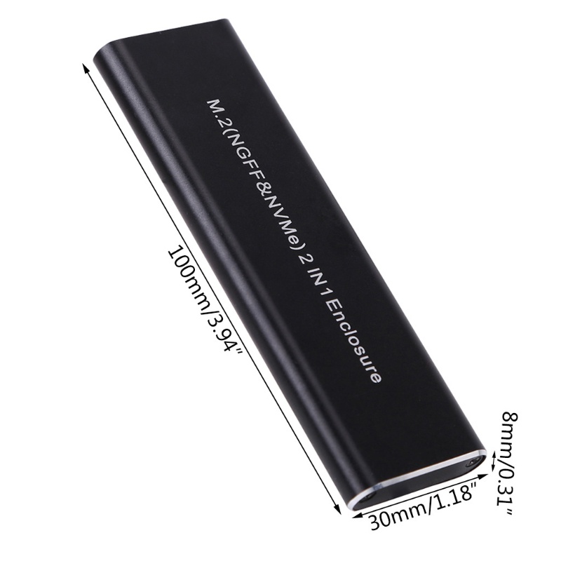 Ổ Cứng Ngoài Bonjour M.2 Usb 3.0 Type C Cho Sata Nvme Laptop Điện Thoại
