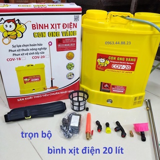 Bình Xịt Điện phun thuốc khử trùng, phun thuốc trừ sâu Con Ong Vàng