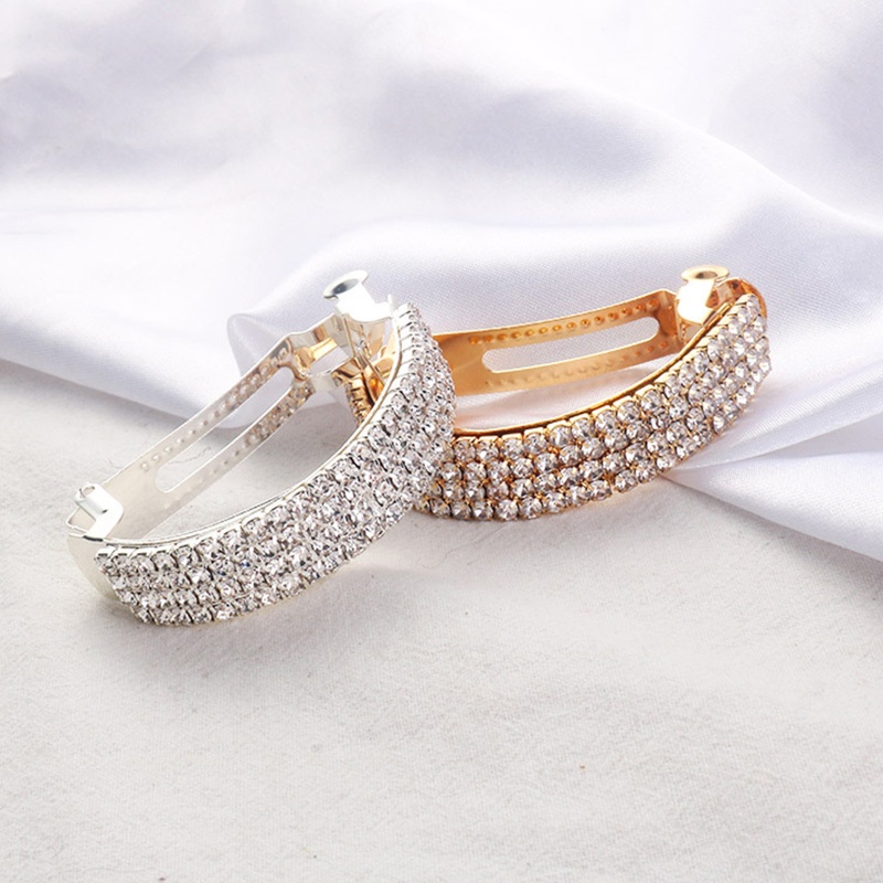 Kẹp Tóc Càng Cua Lớn Bằng Hợp Kim Đính Đá Lấp Lánh Cho Trang Trí Tóc Barre