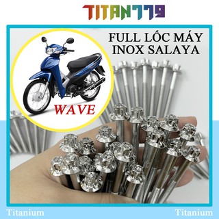 Full bộ ốc lốc máy xe wave rs wave @ wave lớn wave nhỏ inox salaya salaza sala trọn bộ 16 con