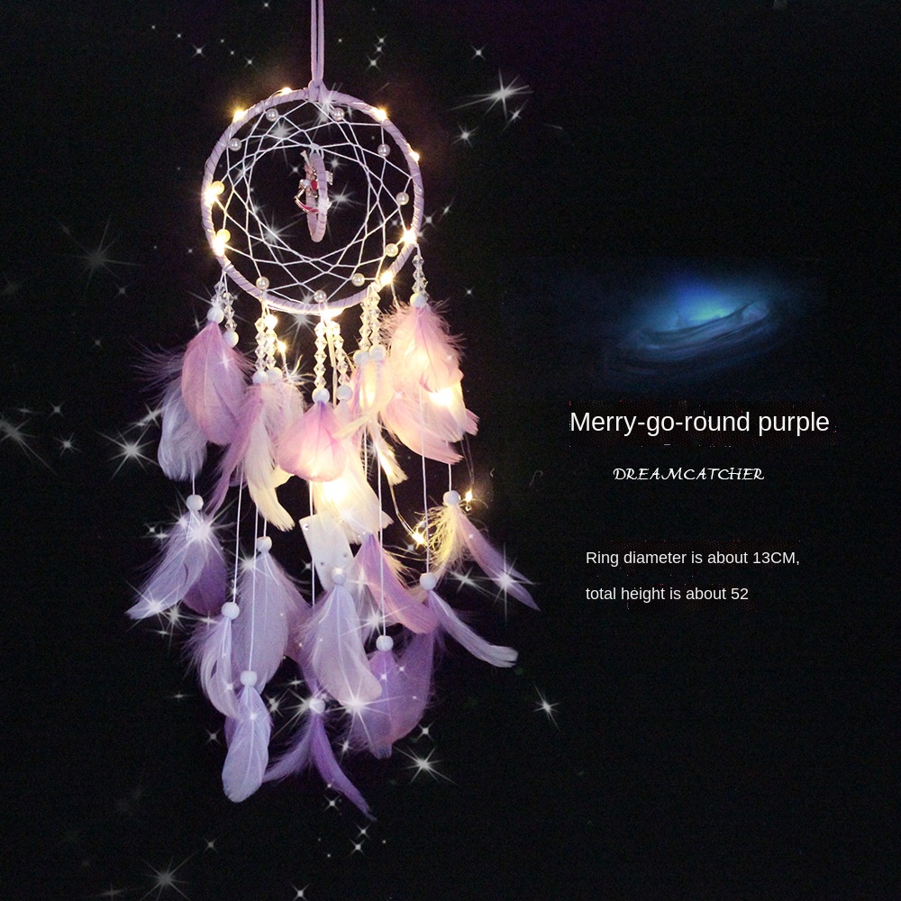 Chuông Gió Vòng Bắt Giấc Mơ Tròn Dễ Thương Cho Nữ