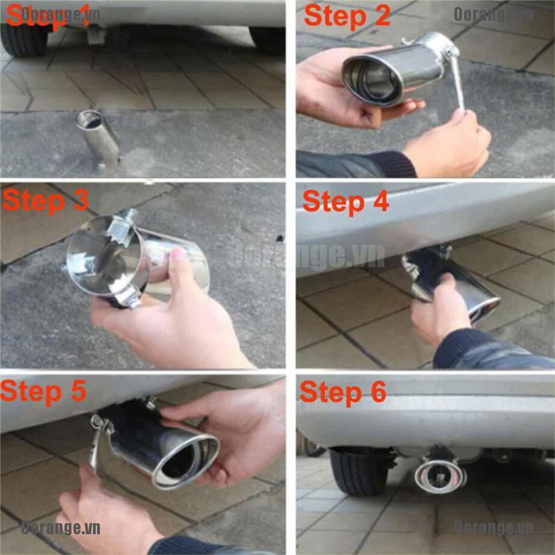 Ống Xả Khí Tròn Bằng Thép Không Gỉ Cho Xe Ô Tô