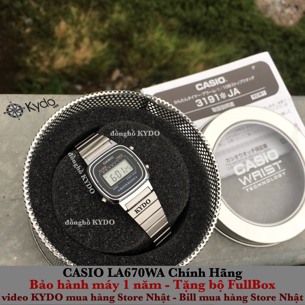 Đồng hồ nữ Casio LA670 WA-1JF - Hàng Chính hãng xách tay Nhật (Tặng hộp Thiếc CASIO)