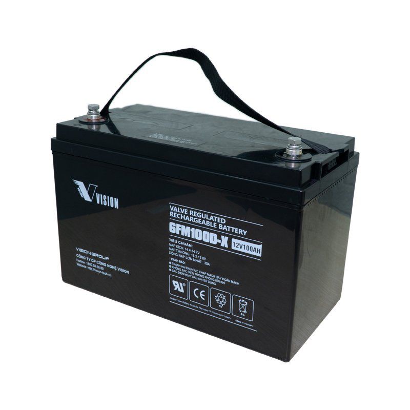 Ắc quy vision 12V-100Ah( 6FM100E-X Viễn thông thường)
