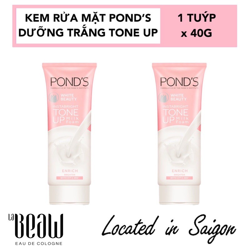 Kem sữa rửa mặt POND’S 40G dưỡng trắng sạch sâu