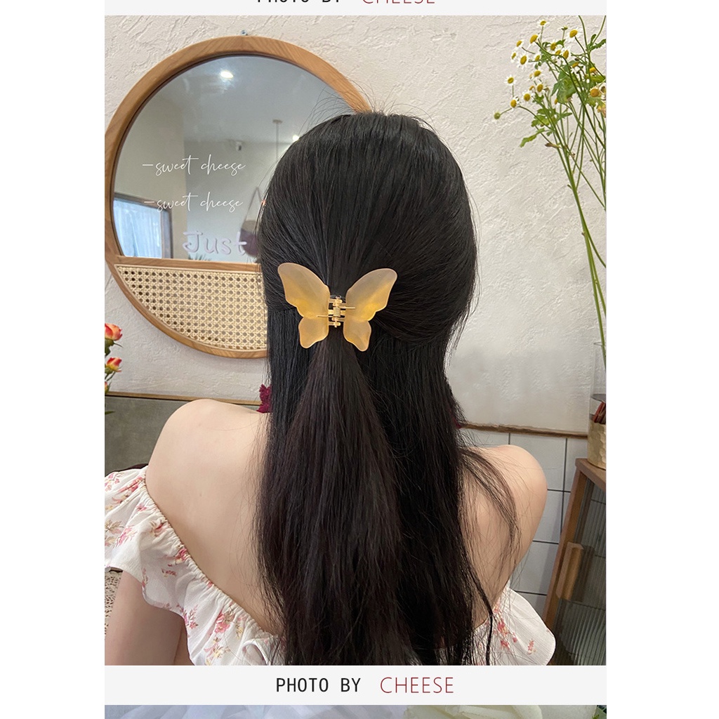 Kẹp Tóc Hàn Quốc Hình Bướm Càng Cua Phong Cách Thời Trang Xinh Xắn Màu Sắc Tuỳ Chọn