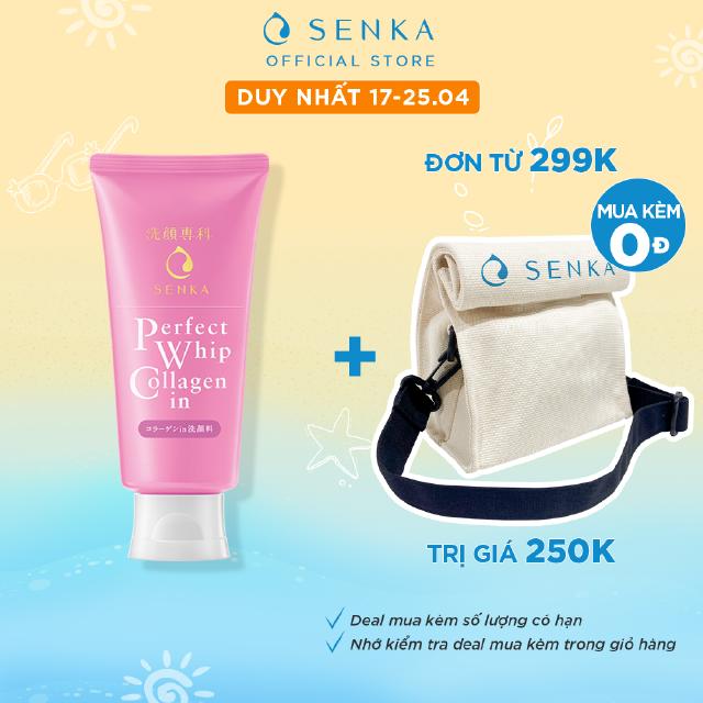 Sữa Rửa Mặt Tạo Bọt Senka Perfect Whip Collagen In 120g