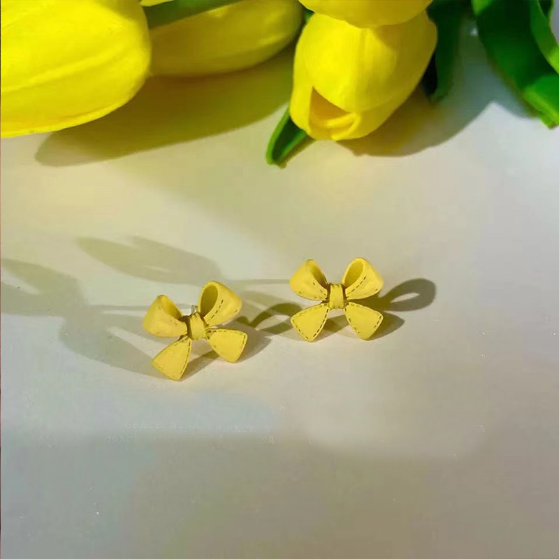 Bông Tai S925 Hình Nơ Dễ Thương Dành Cho Nữ