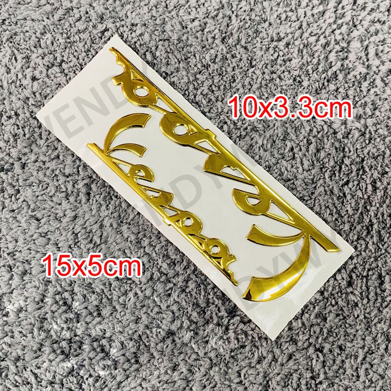 Miếng Dán Mềm Trang Trí Logo 3D Dành Cho Xe Mô Tô Piaggio VESPA GTS GTV LX LXV Sprint Primavera 150 125 250 300