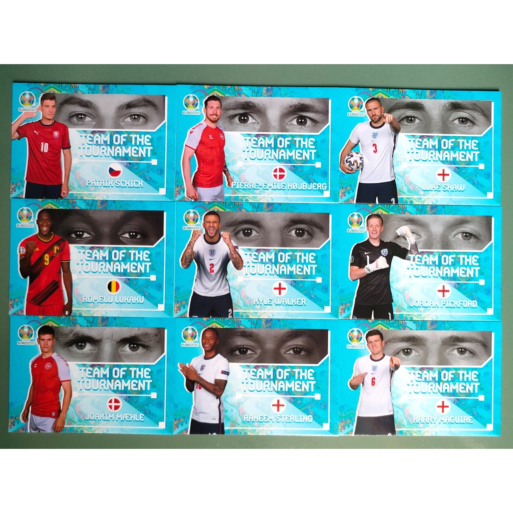 Thẻ Cầu Thủ Bóng Đá SKY Card EURO 20 TOTT | Lukalu Pickford Maguire Sterling Maehle Schick Kyle Walker Hojbjerg Shaw