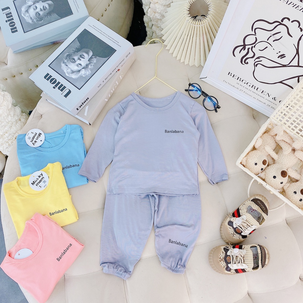 Bộ quần áo trẻ em dài tay,đồ bộ dài tay thun lạnh cho bé trai và bé gái