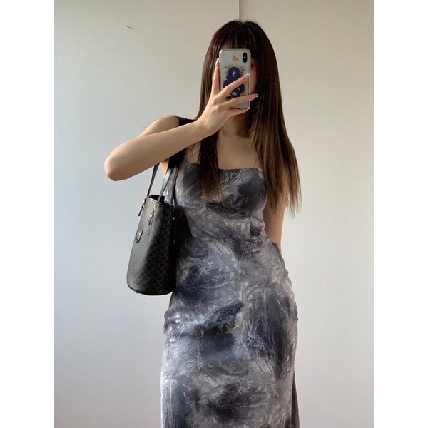 Váy dài nữ cá tính loang vải thoáng mát