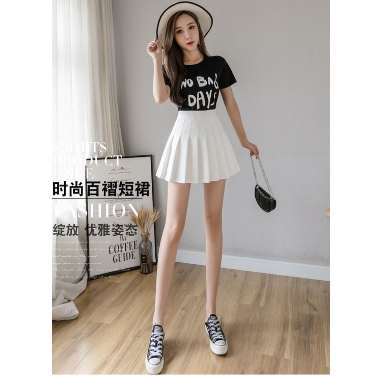 Chân váy tennis ZXYOUPING lưng cao thời trang Hàn Quốc cho nữ