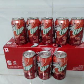 Nước ngọt 7UP CHERRY MỸ THÙNG 12/LON