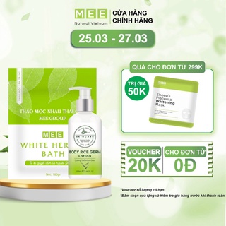COMBO Dưỡng Trắng, giữ ẩm MEE NATURAL