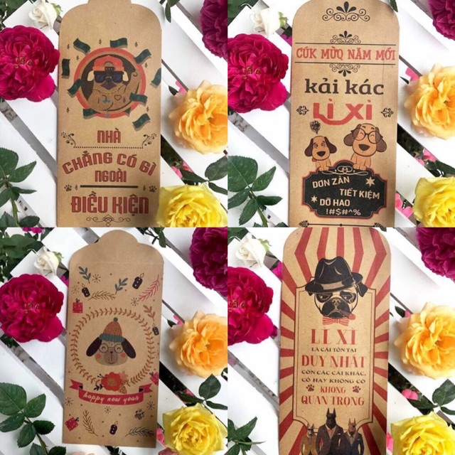 Bao lì xì C-Matt vs Kraft 2018 đẹp, độc, lạ. 20K/ xấp 10 chiếc.