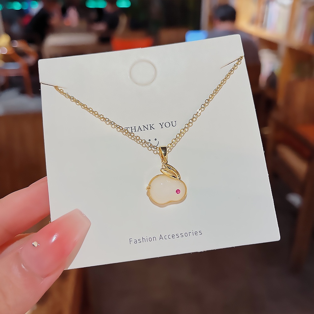 Dây Chuyền Thép Titan Mặt Thỏ Dễ Thương Thời Trang 2022