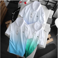 Áo Thể Thao Polo Logo Cá Sấu Lacoste Classic Nhiều Màu Phối Loang Grandient Xanh Trắng Mới Hàng Ảnh Chụp Thật