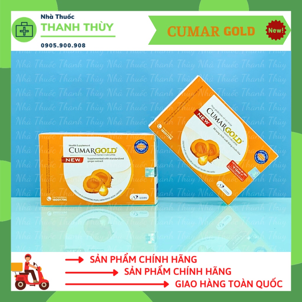 CUMARGOLD NEW - CUMARGOLD KARE  - VIÊN UỐNG NANO CURCUMIN GIẢM ĐAU DẠ DÀY, CHỐNG OXY HOÁ