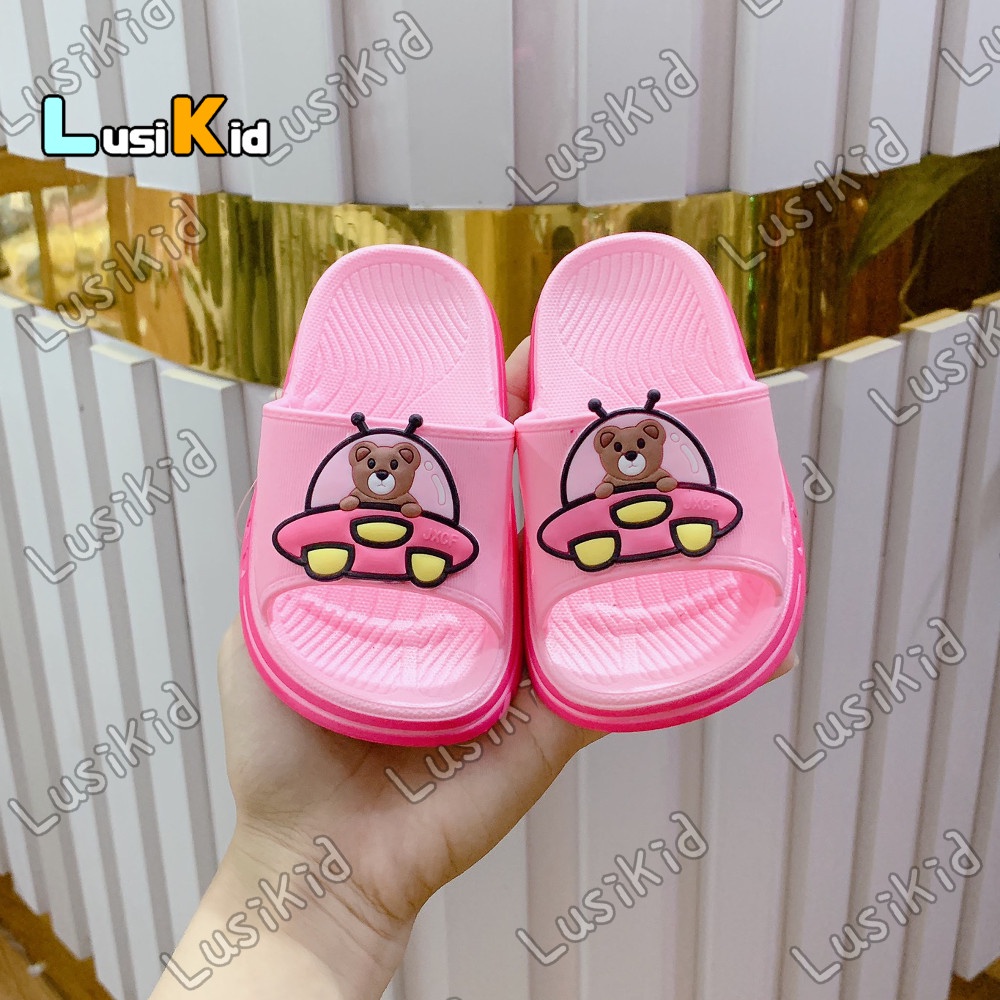 Dép Quai Ngang Siêu Đẹp cho bé Hình Gấu Vũ Trụ  Êm Nhẹ Dễ đi