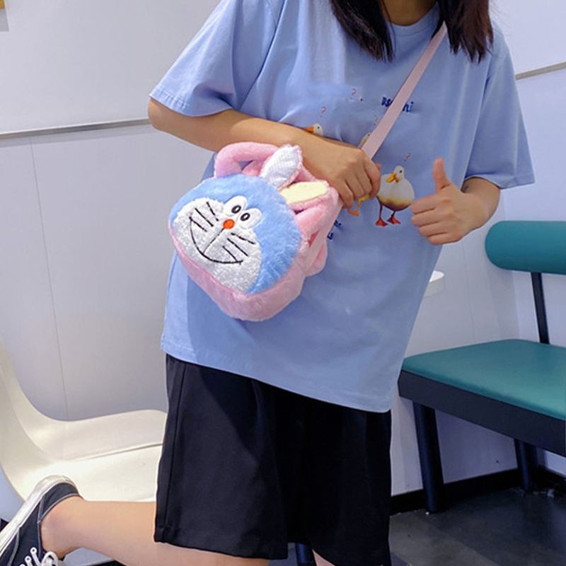 Túi Đeo Chéo Vai Bằng Vải Bông Với Dây Đeo Tùy Chỉnh Dễ Thương Dành Cho Nữ