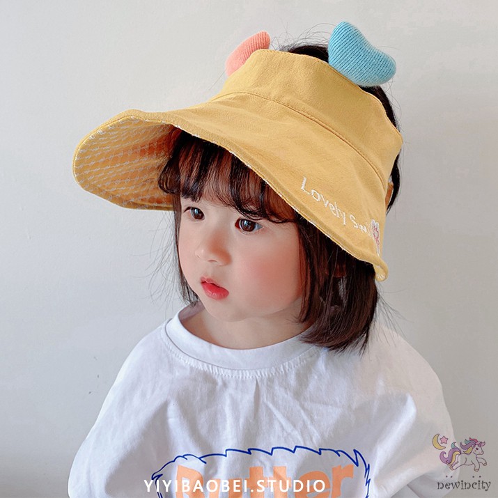 Mũ Hở Chóp In Chữ Thời Trang Mùa Hè Cho Bé