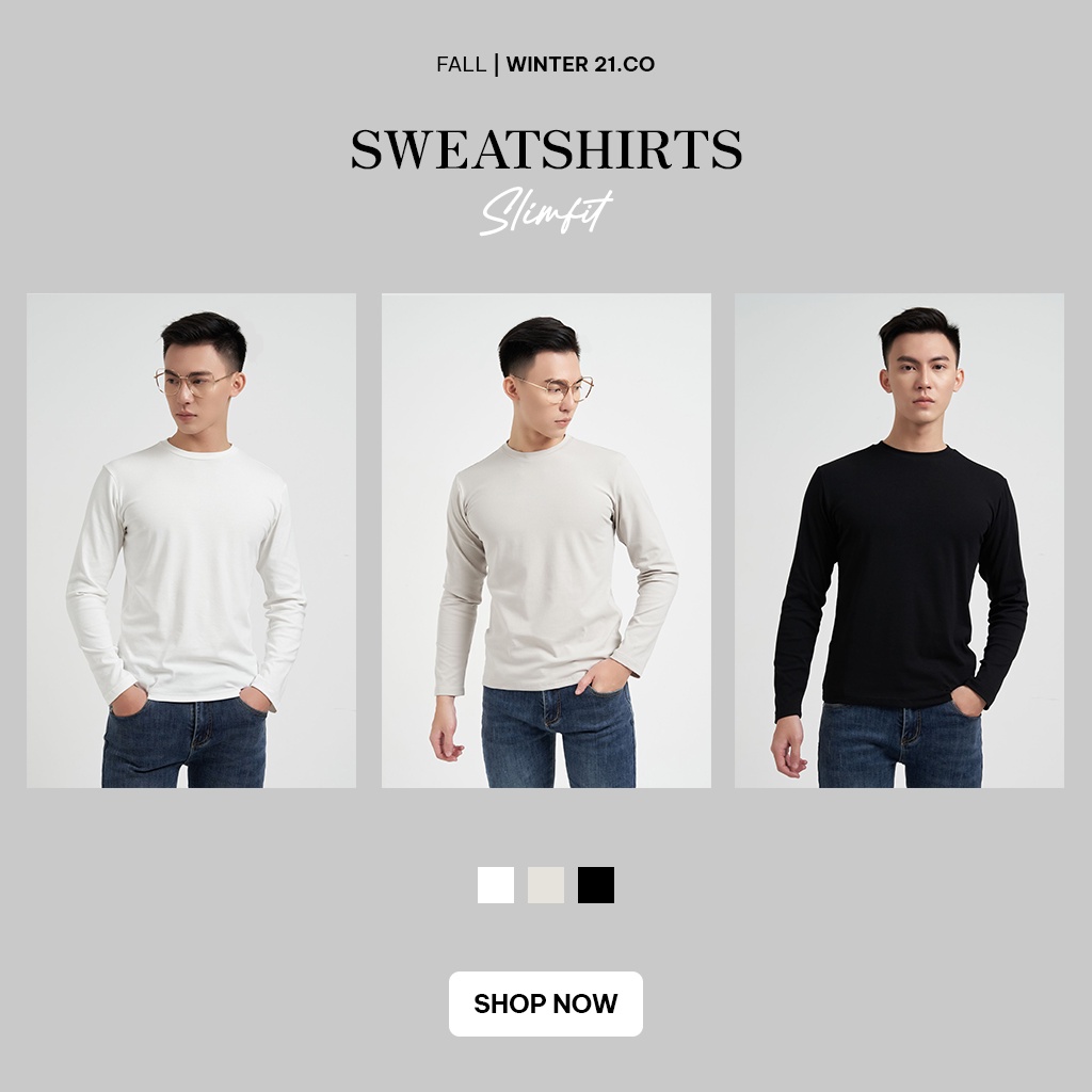 Áo Thun Nam Dài Tay Tony4men Chất Liệu Nỉ Cao Cấp Mềm Mịn Co Giãn Nhẹ Thiết Kế Cổ Tròn Basic Form Slimfit AN8032 | BigBuy360 - bigbuy360.vn
